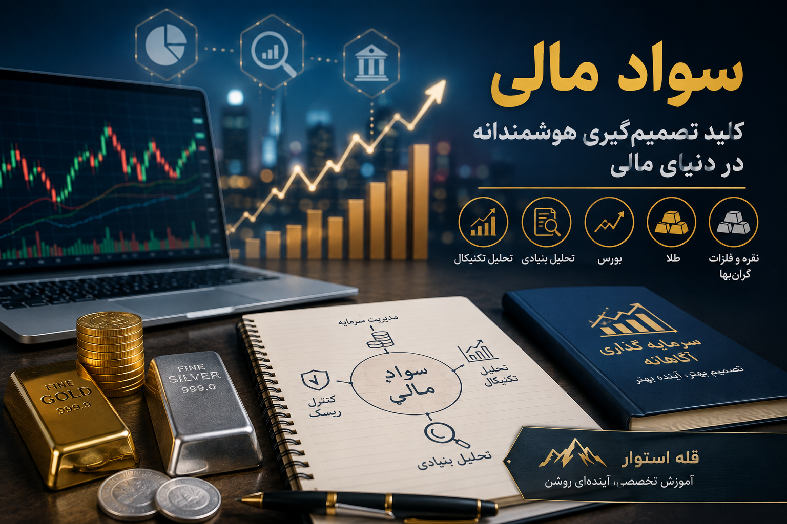 سواد مالی چیست؟ راهنمای آموزش بورس، تحلیل تکنیکال و بنیادی